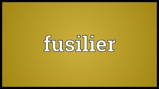 Fusilier Meaning