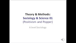 07 Sociology & Science 01 (Positivism and Popper)