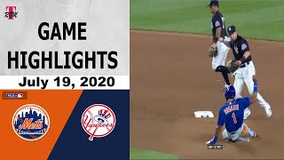 New York Mets vs New York Yankees Highlights - July 19, 2020