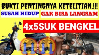 Cara mengatasi motor 2 tak susah hidup | Tidak bisa stasioner atau Langsam