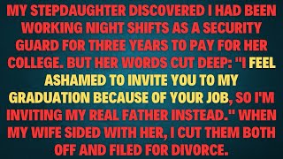 My stepdaughter mocked my job and refused to invite me to her graduation, choosing her real father