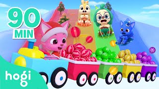 Colors Train (Christmas Song) 🎄｜Christmas Nursery Rhymes & Colors｜Holiday Kids Songs｜Hogi Christmas