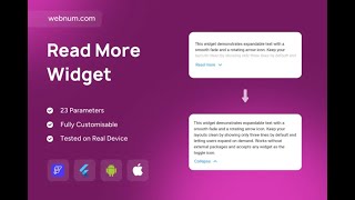 FlutterFlow Read More / Collapse Widget ✨ #flutterflow #readmore #widget