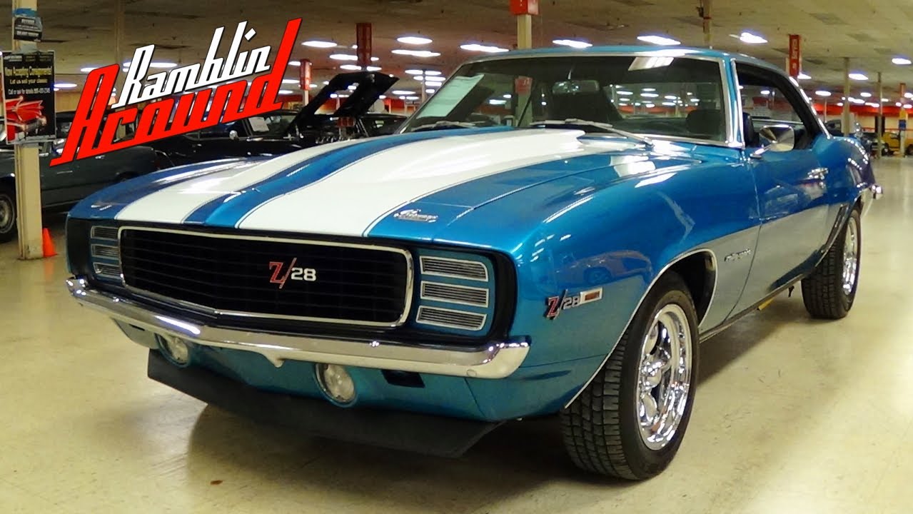 1969 Chevrolet Camaro Z28 RS Tribute Lemans Blue Four Speed - YouTube