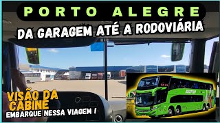 Porto Alegre - Itinerário da garagem até a plataforma da rodoviária.@ChoferFrasson