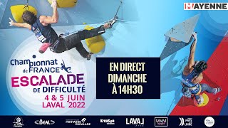 Escalade - Championnat de France de difficulté 2022 - Finales - Laval