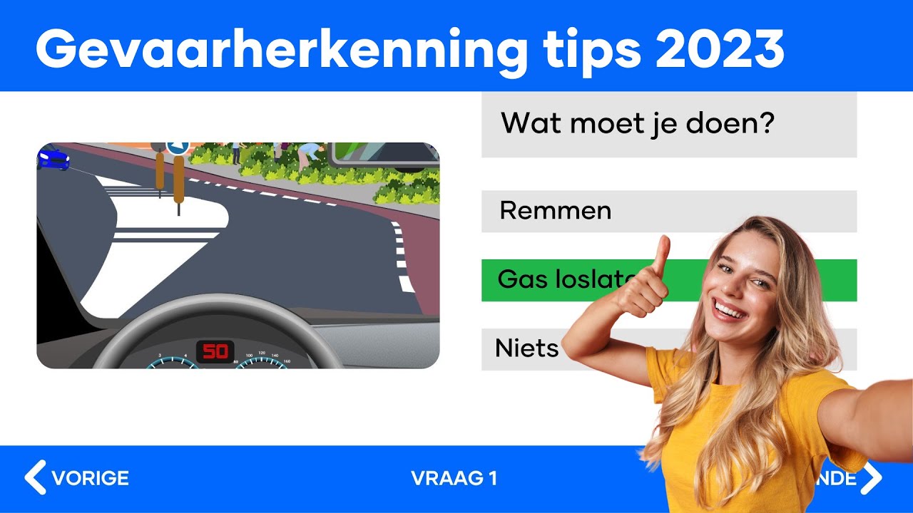 GEVAARHERKENNING OEFENEN - Auto Theorie TIPS 2023 - YouTube