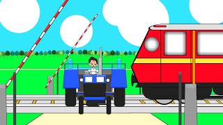 रेल फाटक और ट्रेक्टर Railway Crossing and Tractor Train Level Crossing Tractor हिंदी कहानियाँ