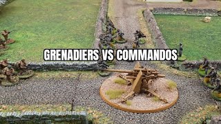 Warlord Games Bolt Action battle report. Germans Grenadiers vs British Commandos