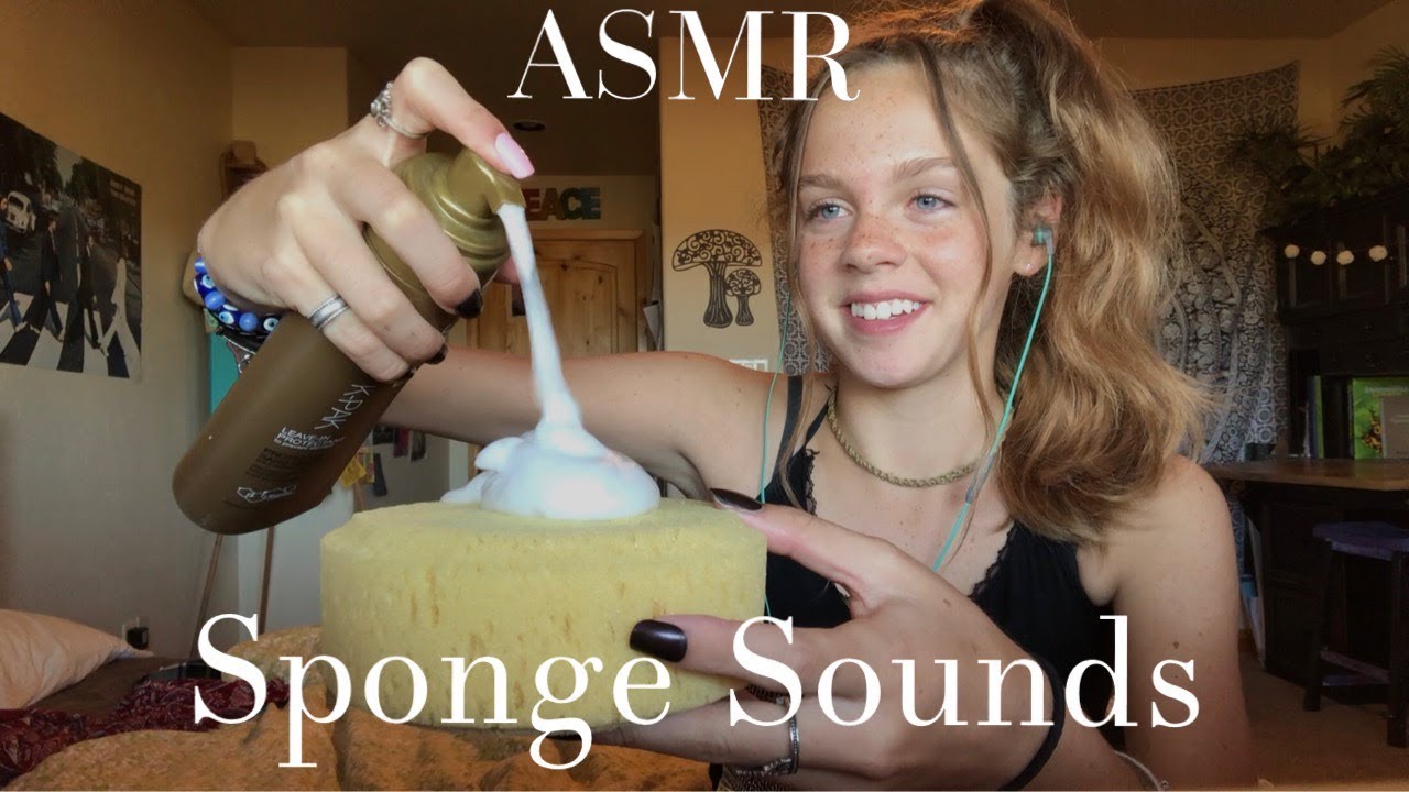 Asmr Sponge Sounds Loud Crackling Youtube