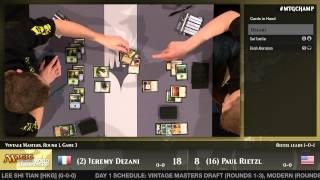 World Championship 2014 Round 1 Bonus (Draft): Jeremy Dezani vs. Paul Rietzl