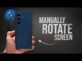 How to Manually Rotate Screen Android (tutorial)