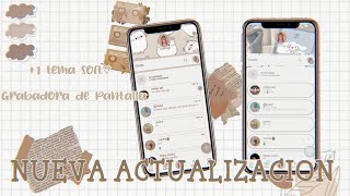 Nueva actualización + 1 tema soft y grabadora de pantalla🐿🥛