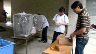 H22輝緑祭 桐光会の出店準備#1.AVI