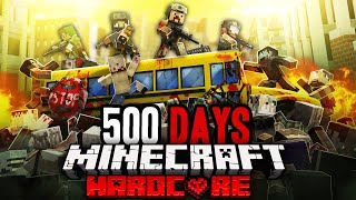 I Survived 500 Days at WAR in Zombie Minecraft... (6 Hours)