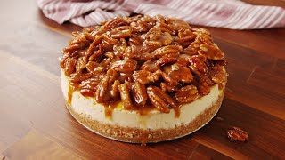How to Make Pecan Pie Cheesecake | Recipe | Delish