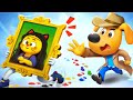 Maha Karya yang Dicuri 🎨🖼️| Animasi Lucu | Kartun Anak-anak | Kepala Polisi Labrador