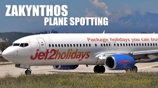 Zakynthos Plane Spotting - Landing \u0026 Takeoff - ZTH Airport [LGZA]