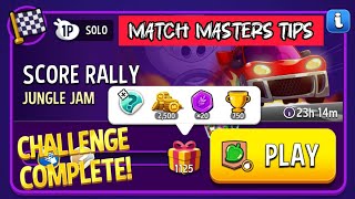 Score Rally Jungle Jam Bombs Away Solo Challenge 1125 Score | Match Masters Tips