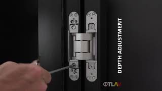 INVISACTA IN310 concealed hinge for heavy doors. how to adjust