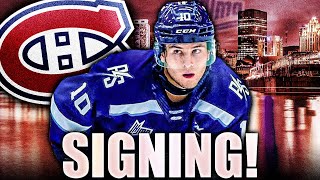 HABS SIGN TOP PROSPECT JOSHUA ROY (Montreal Canadiens 2021 NHL Entry Draft Picks, QMJHL Star) News