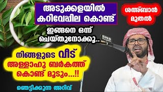 അടുക്കളയിൽ കറിവേപ്പില കൊണ്ട് ഇങ്ങനെ ഒന്ന് ചെയ്തുനോക്കൂ..നിങ്ങളുടെ വീട് അള്ളാഹു ബർകത്ത് കൊണ്ട് മൂടും.