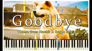 GOODBYE HACHIKO | PIANO TUTORIAL synthesia| FREE sheet music