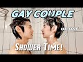 He loves it? A surprise on trip to Seoul. Gay couple shower together老公喜歡嗎？在首爾旅行準備的驚喜！太累一起洗澡｜ENG SUB