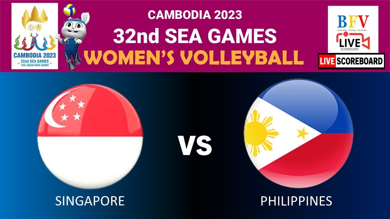 SINGAPORE Vs PHILIPPINES | Women's Volleyball | 32nd SEA GAMES LIVE ...