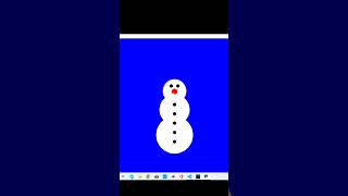 how to draw #snowman using python turtle graphics 😱#shorts #trend #viral