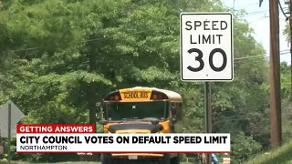 Getting Answers: Northampton City Council votes to default speed limit