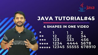 Star Printing | Shape Printing | Pyramid Printing | In Java | Part 1 | In Hindi