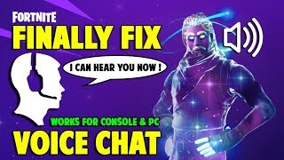Fortnite voice chat not working pc
