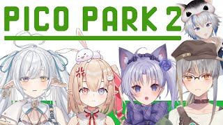 【PICO PARK 2】把協力遊戲玩成互坑打架遊戲 ft.白昼夢ティアラ、Yona Moana、咎月ジュネ\u0026葵鼠たろう【HKVtuber/浅羽和紗】