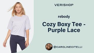 rebody Cozy Boxy Tee - Purple Lace Review