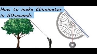 How to make a Clinometer in 50seconds