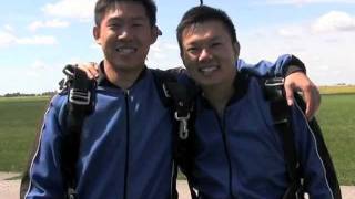 Skydiving Asians