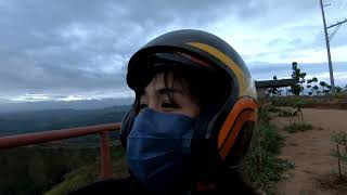 TVS XL 100 uphill ride with backride (all stock) | Aerial shots Camarahan Ridge, CDO