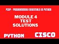 PCAP - Programming Essentials in Python Cisco || module 4 Test Answer|| Python Essentials 1|MODULE-4