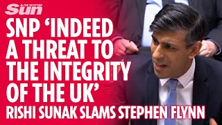 Rishi Sunak slams SNP as 'threat to the integrity of the United Kingdom'