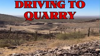 DRIVING THOUGH THE QUARRY/ARIZONA