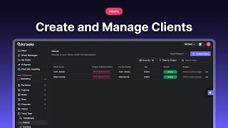 Create and Manage Clients