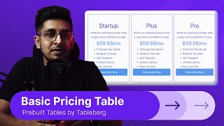 How to Add a 'Basic Pricing Table' in WordPress | Tableberg Plugin