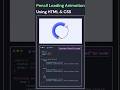 🔥Pencil Loading Animation Using Pure CSS! #coding