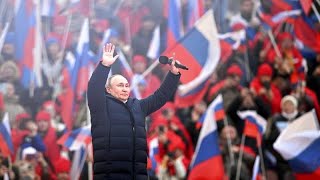 Russie : Vladimir Poutine déroule sa propagande lors d'une grand-messe patriotique