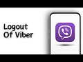 How To Logout Of Viber in 2024 (Android & iOS) | Exit Viber App