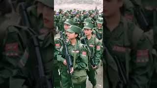 緬甸國軍後代，女兵。