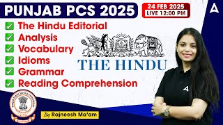 Punjab PCS 2025 | Punjab PCS CSAT English | The Hindu Editorial Analysis | Rajneesh Maam