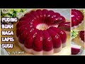 Resep Puding Buah Naga Lapis Susu