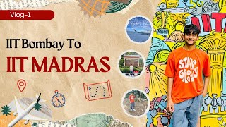 Got an Invitation from IIT Madras! 🤩 | IIT Bombay to IIT Madras | Vlog-1 #iitb #vlog